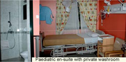 Paediatric en-suite with private washroom